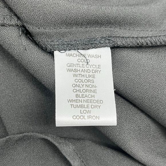 De Philo Black Sleeveless V Neck Flowy Pockets Basic Fairy Goth Witchy Dress - Picture 7 of 10